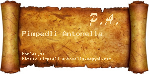 Pimpedli Antonella névjegykártya